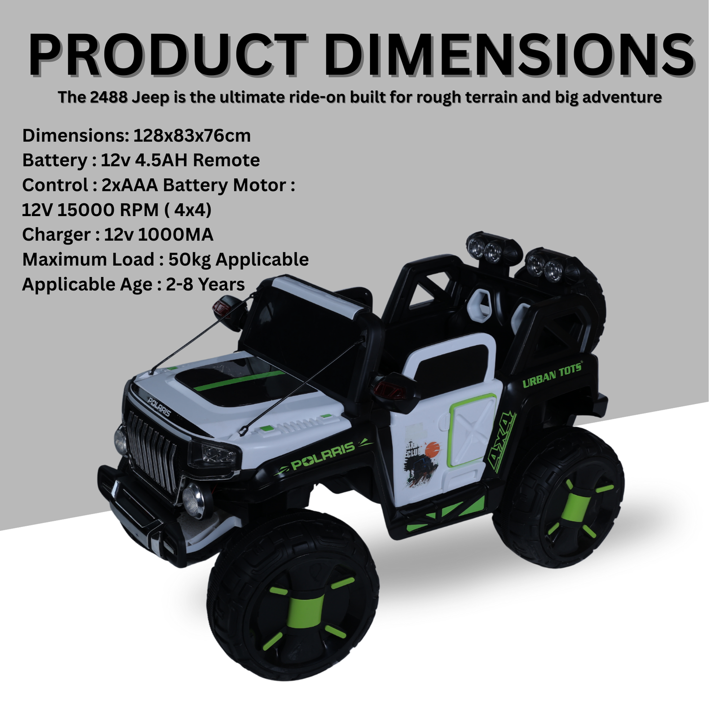 Keppz Red Battery Ride-On Sports Bike – Kids Trike with Lights & Music