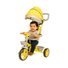 Keppz Stylish Kids Tricycle with Printed Canopy & Safety Belt  Baby Trike with Push Handle & Storage Basket for 1.5 Years. - Keppz
