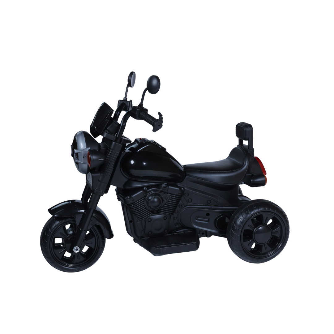 Keppz Yellow Battery Ride-On Bike – Kids 3-Wheeler with Music & Light