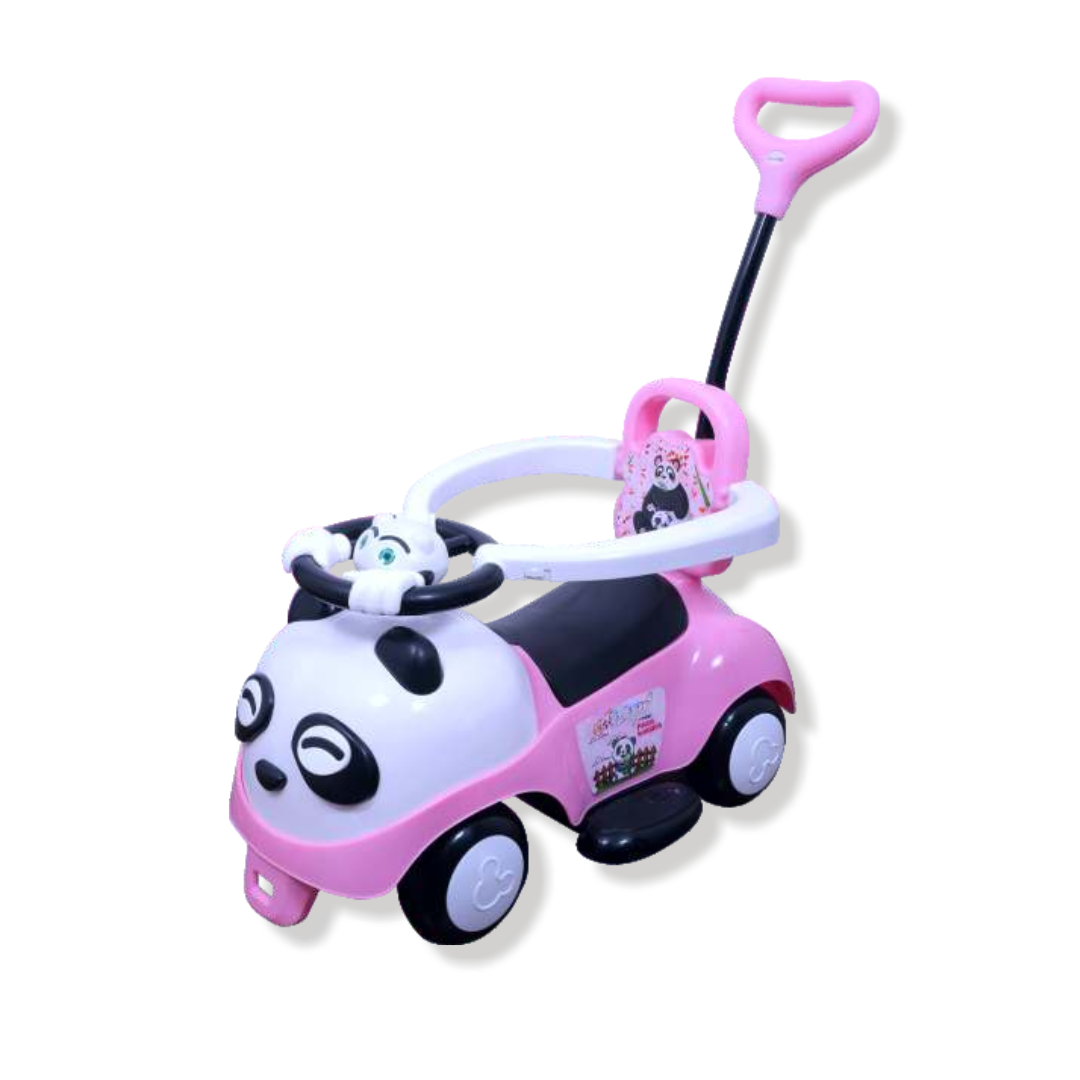 Keppz Piggy Push Ride-On Car for Kids with Handle   & Cream Foot-to-Floor Car with Safety Guard Rail - Keppz