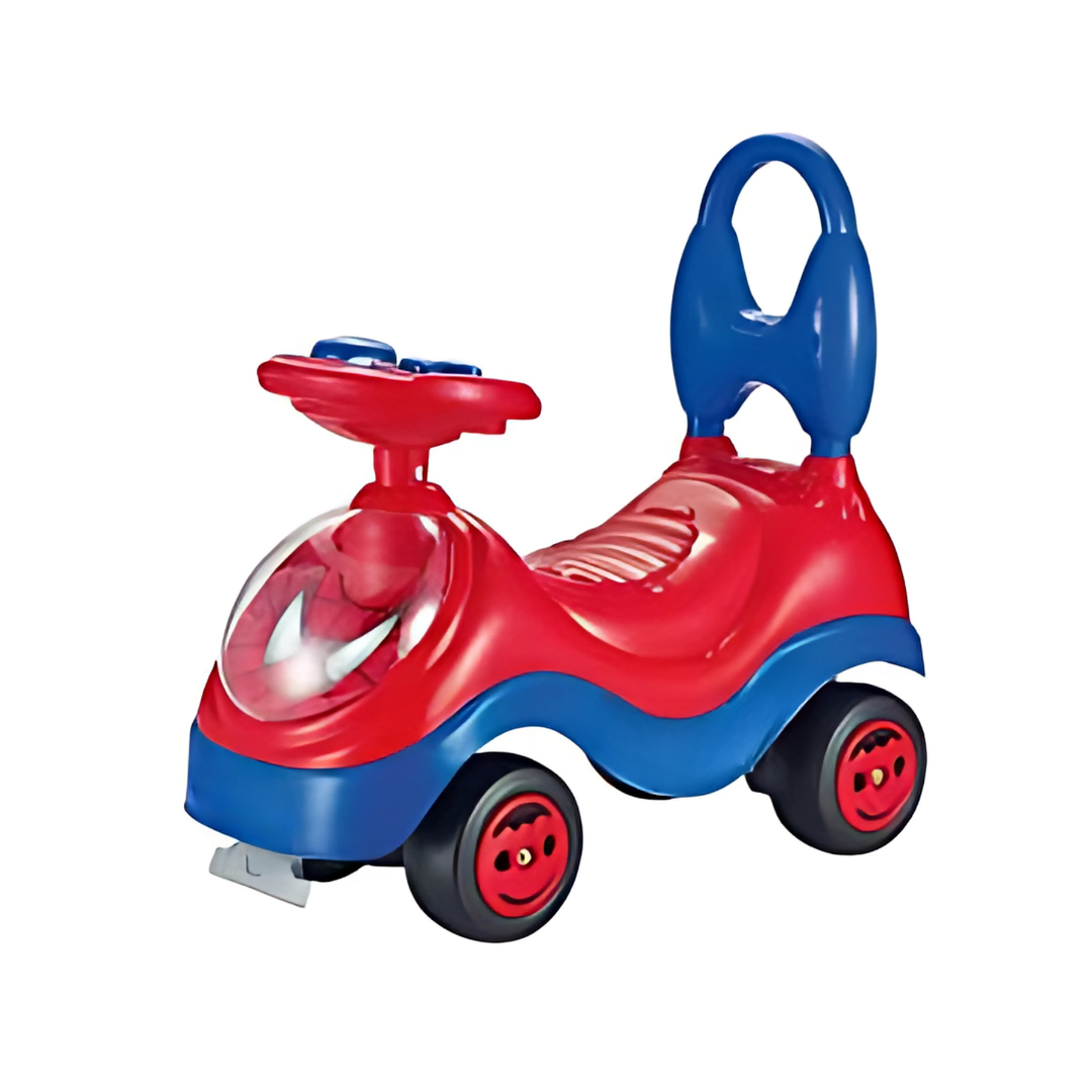 Keppz Musical Push Ride-On Car for Kids Foot-to-Floor Car with Steering Wheel & Backrest. - Keppz