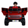 Keppz Battery Operated Jeep Style Ride-On Car with Double Doors, Remote Control & Music.