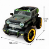 Keppz Kids Battery Ride On SUV with LED Lights, Music, Big Wheels & Steering.