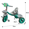 Keppz Baby Tricycle with LED Handle, Safety Belt, Storage Baskets & Pedals.