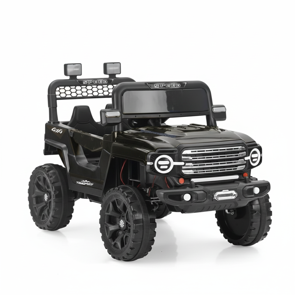 Keppz Kids Electric Ride-On Jeep Car with Remote Control, Rechargeable Battery, LED Lights & Music  2 to 6 Years.