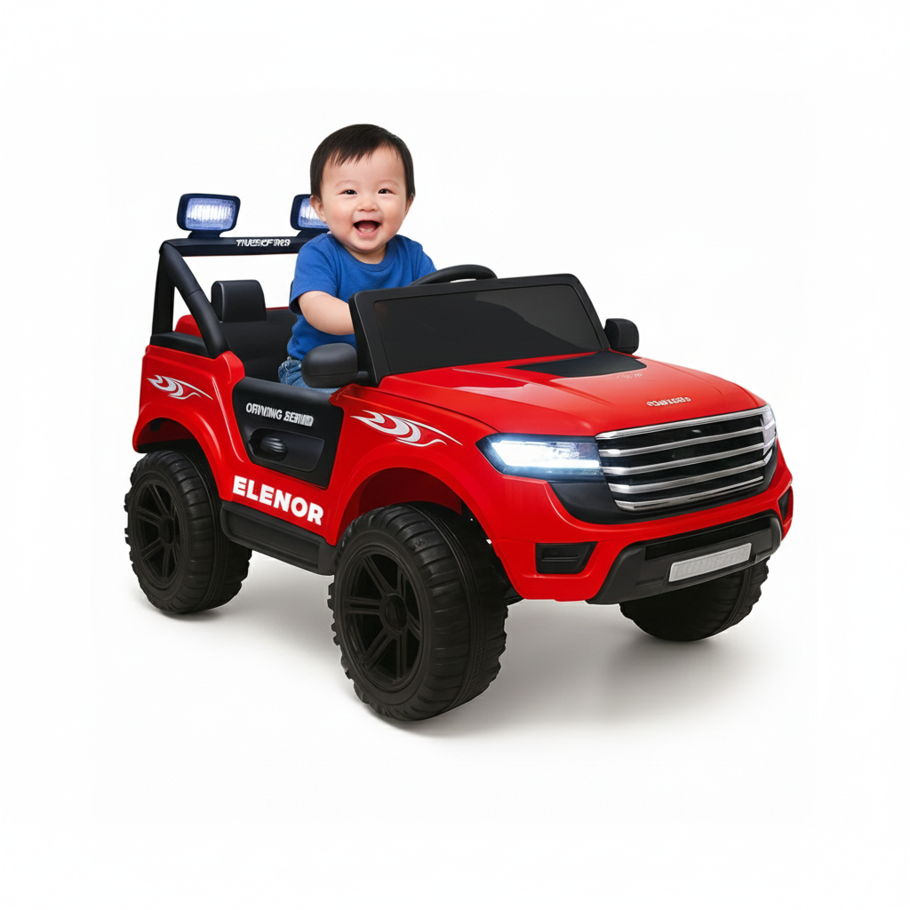 Keppz Kids Electric Ride-On Jeep  12V Battery Powered with Dual Seats & LED Lights.