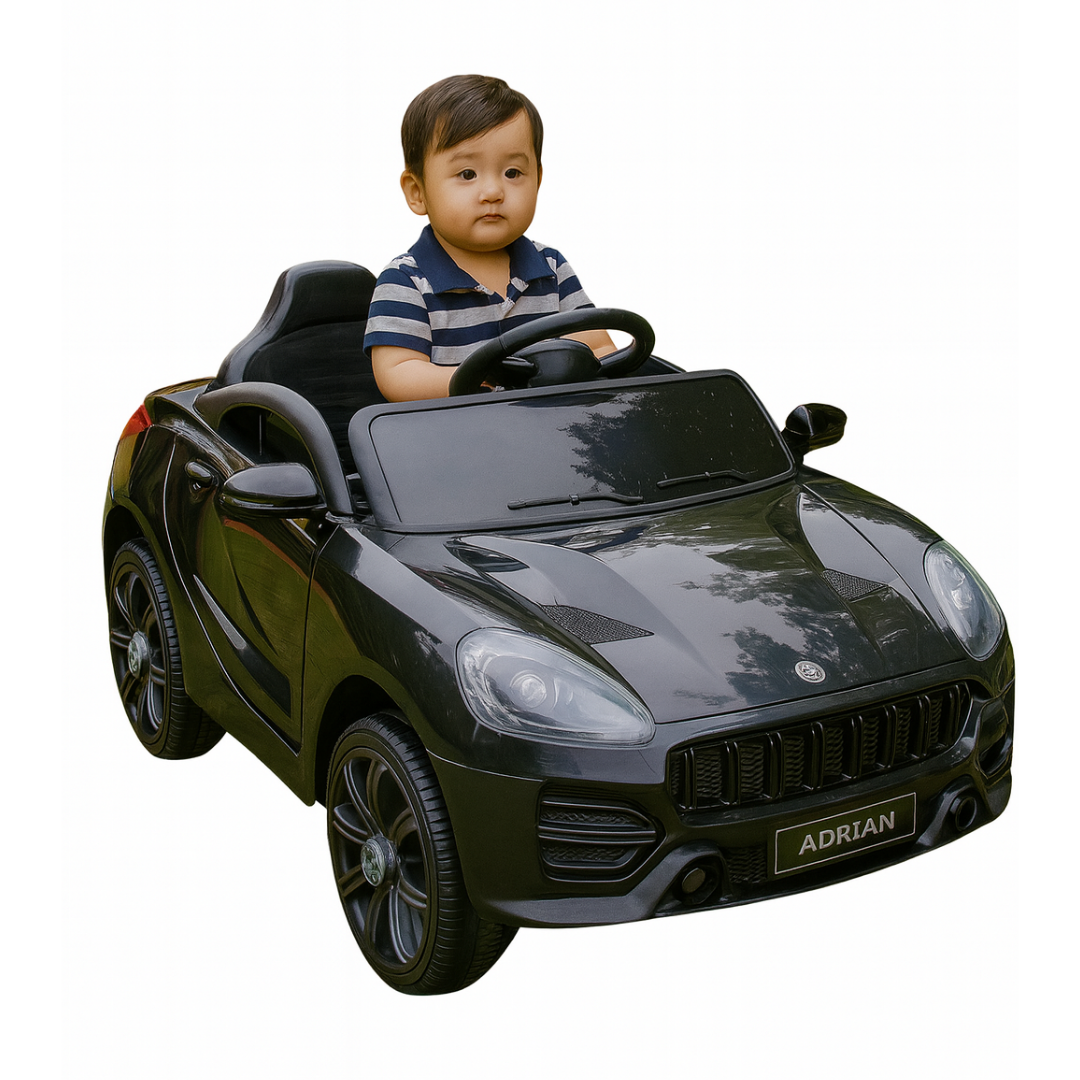 Keppz Kids Battery Ride On Sports Car with LED Lights, Music & Steering.