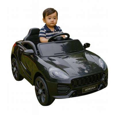Keppz Kids Battery Ride On Sports Car with LED Lights, Music & Steering.