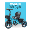 Keppz Kids Pedal Tricycle with Bell, Ergonomic Seat, and Rear Storage Basket. - Keppz