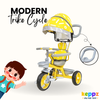 Keppz Stylish Kids Tricycle with Printed Canopy & Safety Belt  Baby Trike with Push Handle & Storage Basket for 1.5 Years. - Keppz