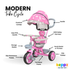 Keppz Stylish Kids Tricycle with Printed Canopy & Safety Belt  Baby Trike with Push Handle & Storage Basket for 1.5 Years. - Keppz