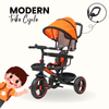 Keppz 4-in-1 Baby Tricycle with Canopy, Push Handle, Safety Harness, and Storage Basket. - Keppz