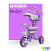 Keppz Stylish Kids Tricycle with Printed Canopy & Safety Belt  Baby Trike with Push Handle & Storage Basket for 1.5 Years. - Keppz