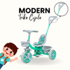 Keppz Compact Kids Tricycle with Push Handle & Seat Belt  Lightweight Baby Trike for 1.5 Years with Storage Basket. - Keppz