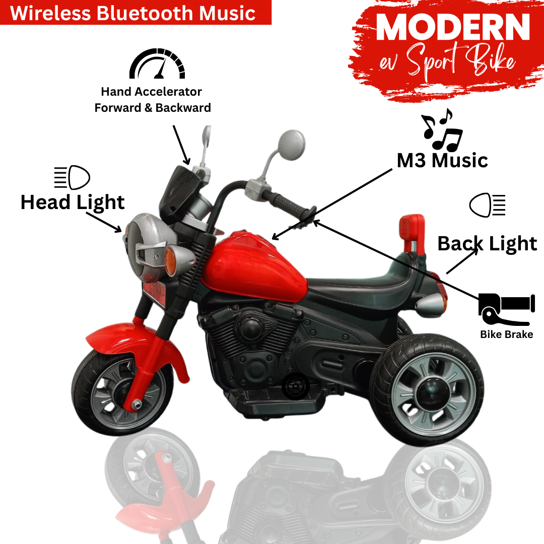 Keppz Harley-Style Ride-On Cruiser Bike for Kids. - Keppz