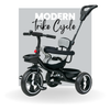 Keppz Cushioned Kids Tricycle with Backrest & Push Handle Baby Trike for 1.5 Years with Storage Basket & Safety Belt - Keppz