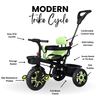 Keppz Cushioned Kids Tricycle with Backrest & Push Handle Baby Trike for 1.5 Years with Storage Basket & Safety Belt - Keppz