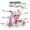 Keppz Cute Baby Tricycle for Kids  Adjustable Handle, Storage Basket & Cushioned Seat - Keppz