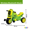 Keppz Sonic Style Ride-On Motorcycle Tricycle with Pedals for Kids. - Keppz