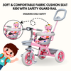 Keppz Cute Baby Tricycle for Kids  Adjustable Handle, Storage Basket & Cushioned Seat - Keppz
