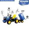 Keppz Kids Ride-On Tractor with Detachable Trailer, Steering Wheel, and Pedal Control. - Keppz