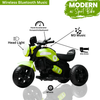 Keppz Yellow Battery Operated Ride-On Bike for Kids  With Headlight, Music & 3-Wheel Support. - Keppz