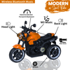 Keppz Modern EV Sport Bike for Kids with Bluetooth Music, Headlights, and Hand Accelerator. - Keppz