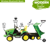 Keppz Kids Ride-On Tractor with Detachable Trailer, Steering Wheel, and Pedal Control. - Keppz