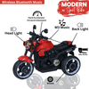 Keppz Modern EV Sport Bike for Kids with Bluetooth Music, Headlights, and Hand Accelerator. - Keppz