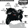 Keppz, Sports Ride-On Bike with Music, LED Lights, and Support Wheels  R3 Design.