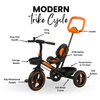 Keppz Kids Tricycle with Parental Control Handle  Foldable Baby Trike for 1.5 Years, with Storage Basket & Safety Belt. - Keppz