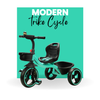 Keppz Kids Pedal Tricycle with Bell, Ergonomic Seat, and Rear Storage Basket. - Keppz