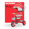 Keppz Stylish Kids Tricycle with Printed Canopy & Safety Belt  Baby Trike with Push Handle & Storage Basket for 1.5 Years. - Keppz