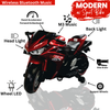 Keppz, Sports Ride-On Bike with Music, LED Lights, and Support Wheels  R3 Design. - Keppz