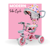 Keppz 4-in-1 Baby Tricycle with Canopy, Parental Handle, Storage Basket, and Safety Harness.