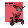Keppz 4-in-1 Kids Tricycle with Canopy, Safety Harness & Parent Push Handle.