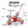 Keppz Compact Kids Tricycle with Push Handle & Seat Belt  Lightweight Baby Trike for 1.5 Years with Storage Basket.