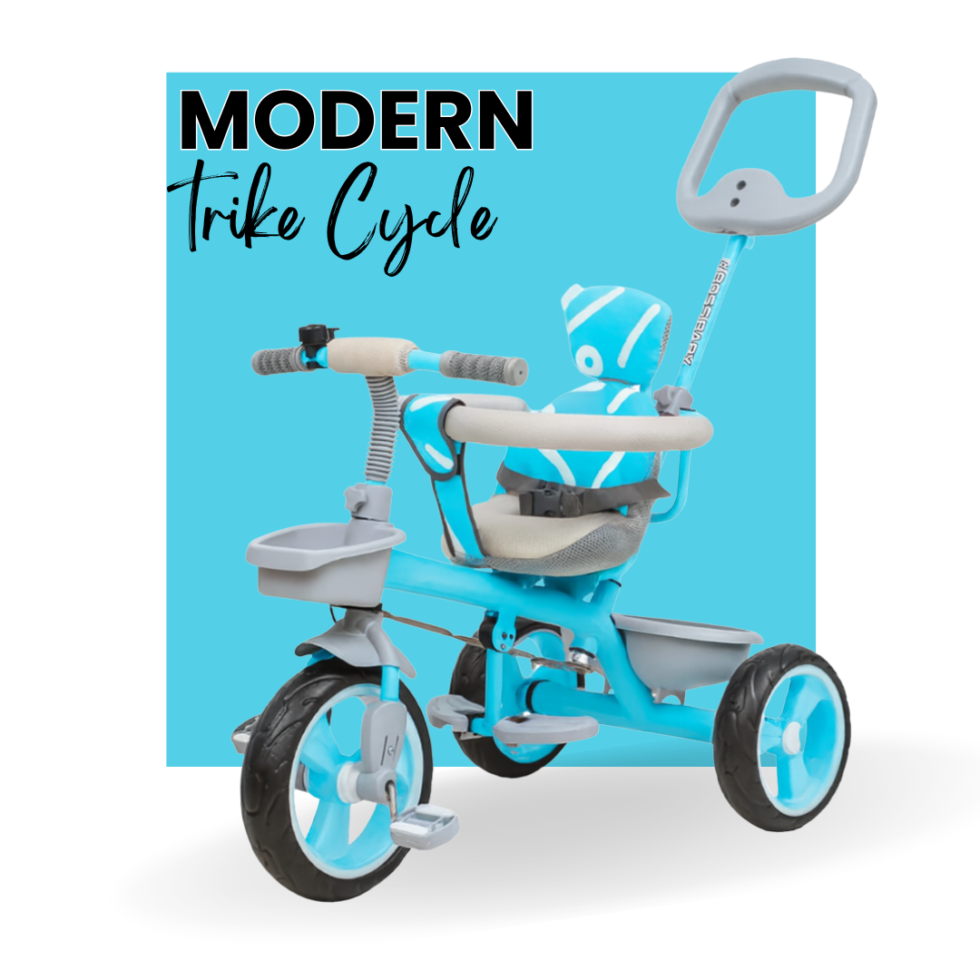 Keppz Baby & Toddler 3-in-1 Tricycle with Parent Handle & Safety Seat.