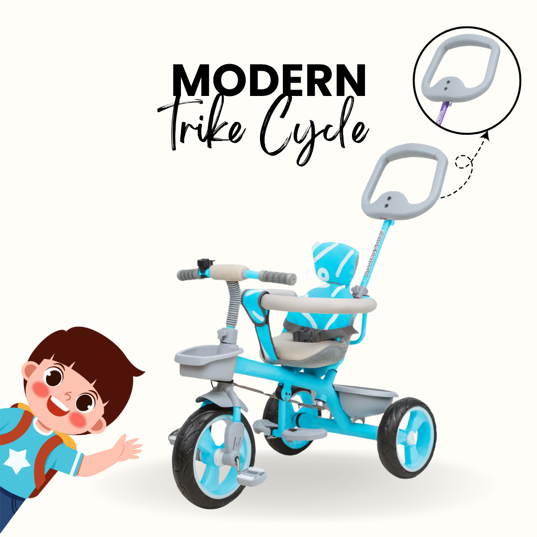 Keppz Baby & Toddler 3-in-1 Tricycle with Parent Handle & Safety Seat.