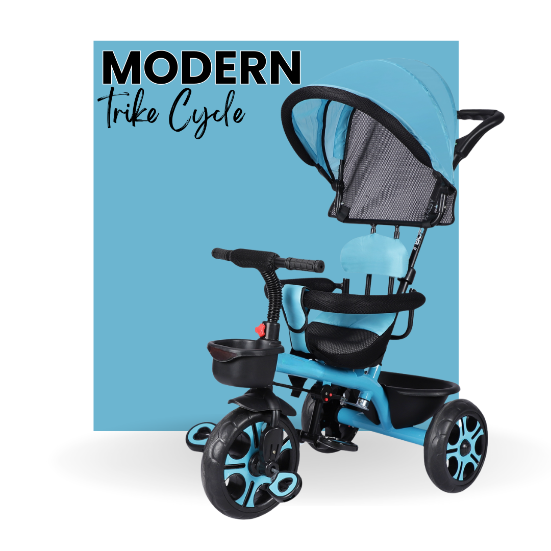 Keppz Red Battery Ride-On Sports Bike – Kids Trike with Lights & Music