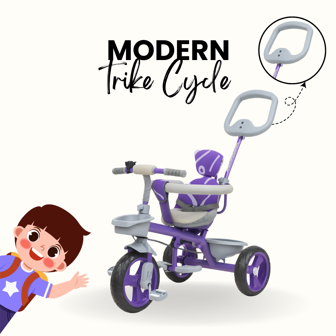 Keppz Baby & Toddler 3-in-1 Tricycle with Parent Handle & Safety Seat.