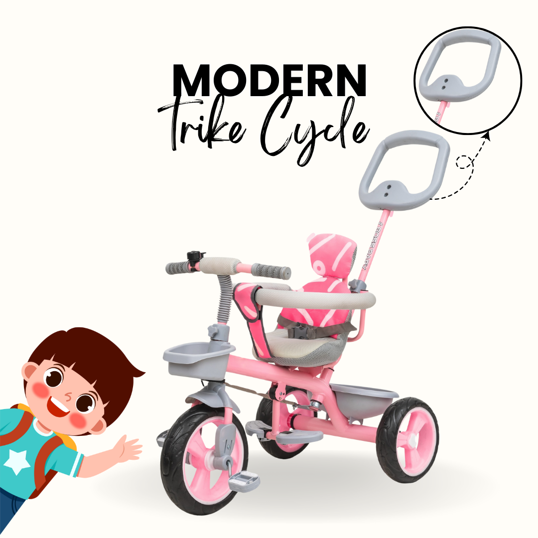 Keppz Baby & Toddler 3-in-1 Tricycle with Parent Handle & Safety Seat.