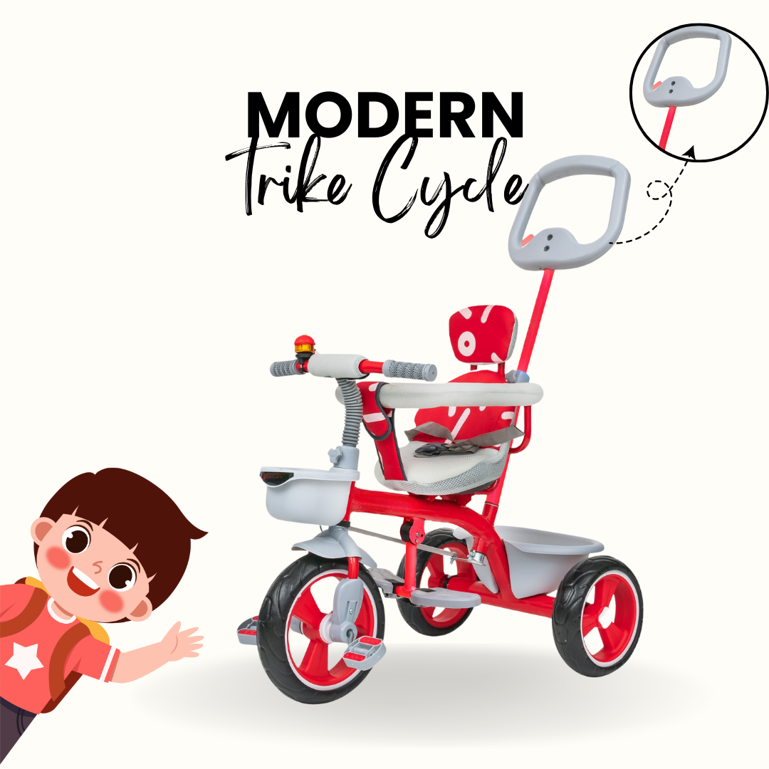 Keppz Baby & Toddler 3-in-1 Tricycle with Parent Handle & Safety Seat.