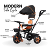 Keppz 4-in-1 Kids Tricycle with Canopy, Safety Harness & Parent Push Handle.