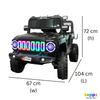 Keepz, Kids Electric Ride-On Jeep 4x4 with Music, Lights & Remote Control. Rechargeable Battery Powered Toy Car - Keppz