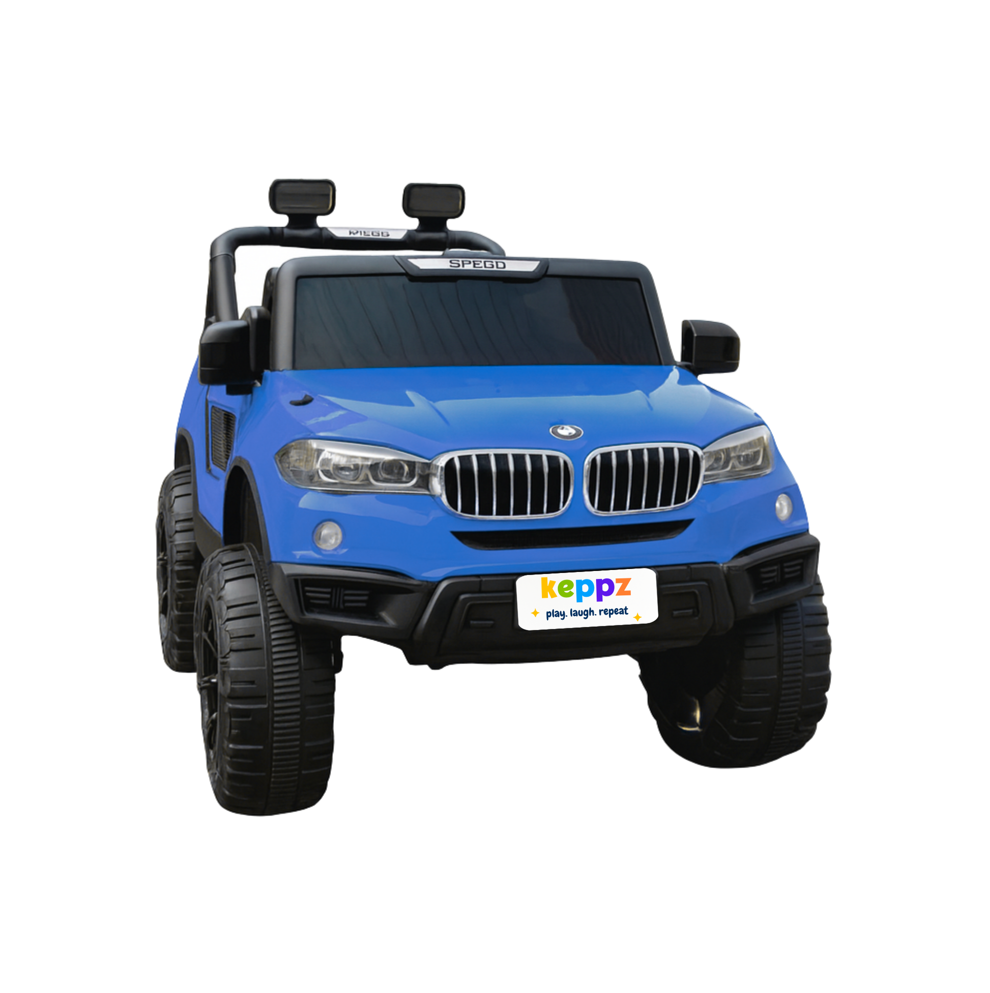 Keppz Battery Operated Ride-On SUV Jeep for Kids with Music, Lights, Remote Control. - Keppz
