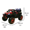 Keppz 4x4 Graffiti-Style Ride-On Jeep for Kids  Dual Motor, LED Lights, Music & Remote Control. - Keppz