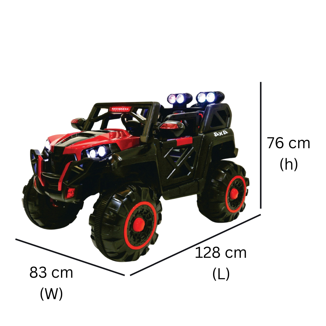 Keppz 4x4 Graffiti-Style Ride-On Jeep for Kids  Dual Motor, LED Lights, Music & Remote Control. - Keppz