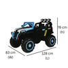 Keppz 4x4 Graffiti-Style Ride-On Jeep for Kids  Dual Motor, LED Lights, Music & Remote Control. - Keppz