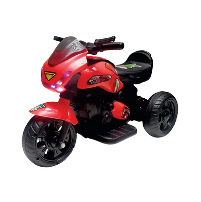 Keppz Electric Cartoon Ride-On Bike Red – Kids Toy with Music & Lights